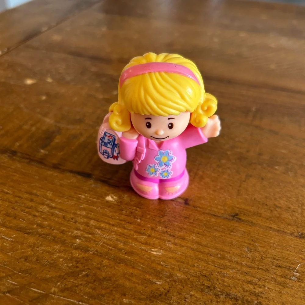 Fisher Price Little People blonde haired girl schoolgirl as is